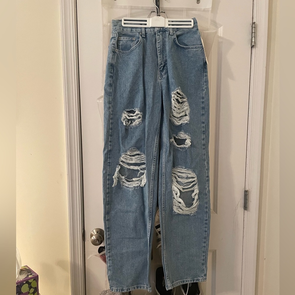 Urban Outfitters High-Right, Straight-Leg Jeans